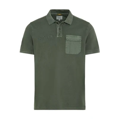 Obrázek camel active Herren Piqué Poloshirt aus zertifiziertem Organic Cotton Dunkelgrün Menswear XL
