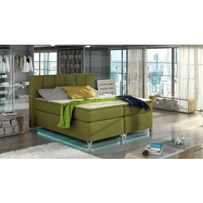 Obrázek Boxspring Basilio 180x200 s LED podsvícením Materiál / Dekor: Rivera 36