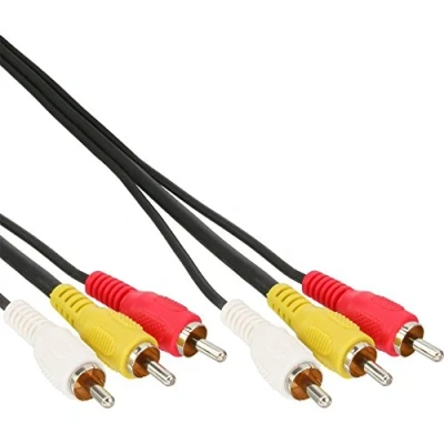 Obrázek InLine 89611 Cinch kabel, Audio/Video 3x Cinch, konektor / konektor, 1m