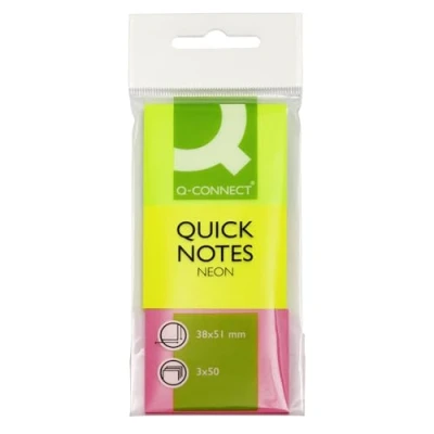 Obrázek Q Connect KF01224 Haftnotizen Haftnotizblock 40x50mm Neon