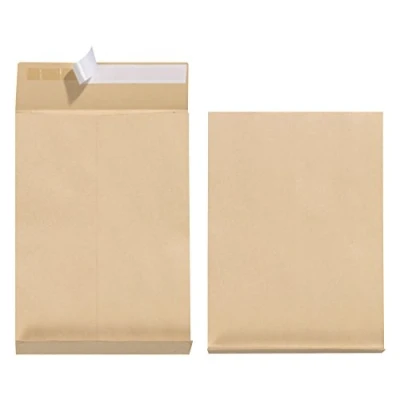 Obrázek Herlitz Skládací taška C4 130 g lepicí, záhyb 4 cm, balení po 5 kusech, hnědá
