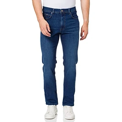 Obrázek Bugatti Pánské džíny Regular Fit Five Pocket Denim bavlněný streč, modrá (tmavá 373)