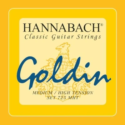 Obrázek Hannabach Struny na klasickou kytaru série 725 Medium/High Tension Goldin/Carbon sada MHT