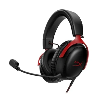 Obrázek HyperX Cloud III Kabelgebundenes Gaming Headset, PC, PS5, Xbox Series XS, abgewinkelte 53mm Treiber, DTS, Memory Schaum, Stabiler Rahmen, ultraklares 10mm Mikrofon, USB C, A, 3,5mm