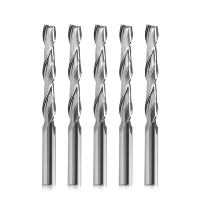 Obrázek CNC fréza, stopková fréza 6 mm dřík, průměr řezu, délka řezu 42 mm, upcut 2 flétny router bit na řezání dřeva, balení 5
