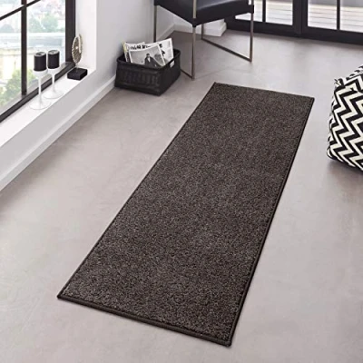 Obrázek Hanse Home Čistý koberec do obývacího pokoje, hustý, s krátkým vlasem, robustní, jednobarevný, moderní, jídelny, dětského chodby, ložnice, kuchyně antracit, 80