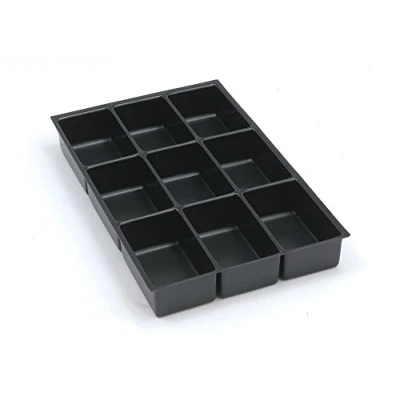 Obrázek BISLEY Multidrawer zásuvková vložka 9 přihrádek pro zásuvky A4 V 102, 87, 51 mm, kov, 800 plast, 36,5 x 23,7 5 cm