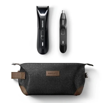 Obrázek MANSCAPED® The Perfect Duo 5.0 Enthält: der Rasenmäher® ULTRA Elektrischer Leisten &amp; Körperhaartrimmer, Weed Whacker® 2.0 Nasen Ohrenhaartrimmer
