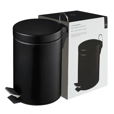 Obrázek Premier Housewares pedálový koš, odpadkový koš 3 L, 26 x 27 33 cm, růžová