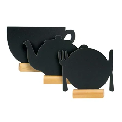 Obrázek Securit Mini stůl Chalkboard, teakový, vícebarevný, 10 x 13,5 2 cm