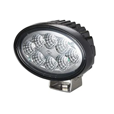 Obrázek HELLA LED pracovní světlomet oválný 100 12 V / 24 1700 lm nástavba/šroubovaný otočný montážní třmen dalekosáhlé osvětlení zástrčka: DEUTSCH zástrčka 1GA 996 661 011