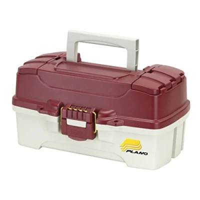 Obrázek Plano Rybářský box s 1 odkládací plochou dvojitým přístupem nahoře, červená metalíza/Off White, Premium Tackle Storage (620106)