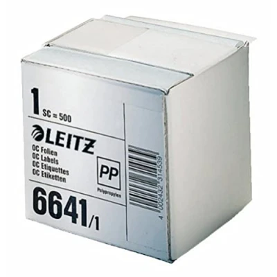 Obrázek Leitz 66411000 ochranné fólie štítek na roli, samolepicí, 500 kusů, Průhledná