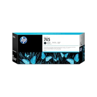 Obrázek HP 745 (F9K05A) Originální inkoustová kazeta pro DesignJet, černá matná, 300 ml
