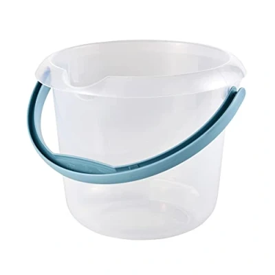 Obrázek keeeper Kbelík s integrovanou měřící stupnicí a ergonomickou rukojetí, 5 l, Mika, přírodní průhledný