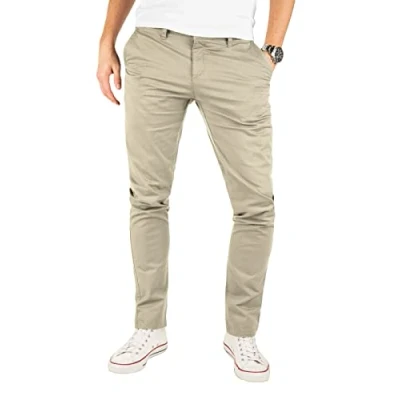 Obrázek Yazubi Pánské Chino kalhoty model Kyle Slim Fit s podílem streče, Béžová (Plaza Taupe 161105)
