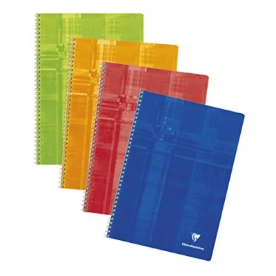 Obrázek Clairefontaine Kniha spirály 8146C (A4, 21 x 29,7 cm, podšívka, 50 listů) 1 kus různé barvy