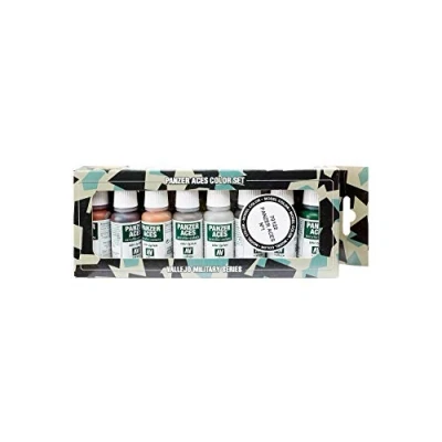 Obrázek Vallejo 070122 Farbset, Set 1 Panzer Rost, Ketten und Gummi, 8x17 ml