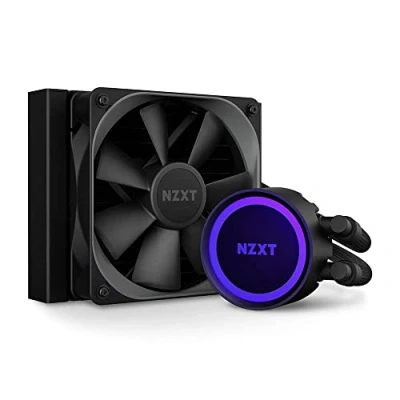 Obrázek NZXT Kraken 120 RL KR120 B1 AIO RGB CPU liquid cooler Quiet and effective operation Ring LED Aer P 120mm radiator fan (included), černý