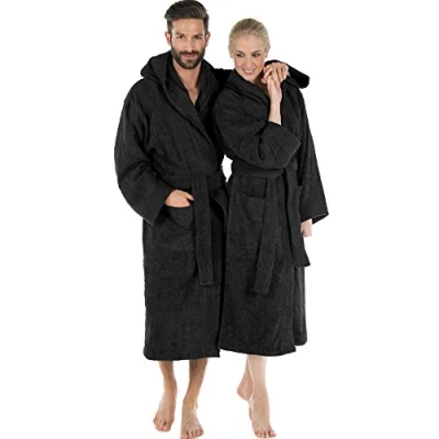 Obrázek CelinaTex s XXXL župan kapucí uni dlouhé našité kapsy dámy pánské unisex teplé froté bavlna Öko Tex Montana