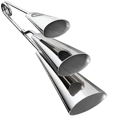 Obrázek Meinl Percussion Tripple A Go Instrument Středně velký bicí nástroj se 3 zvonky ocel, chromovaný (STABGTRI CH)