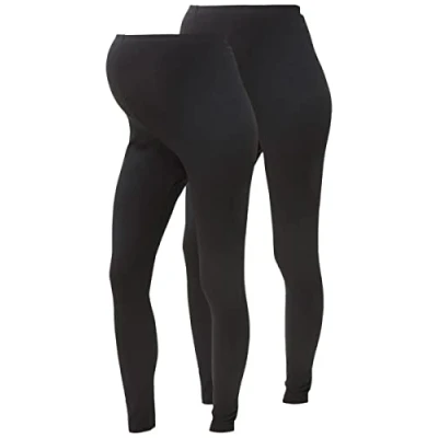 Obrázek MAMALICIOUS Dámské těhotenské legíny (balení 2 ks), černá (Black Pack: Black)