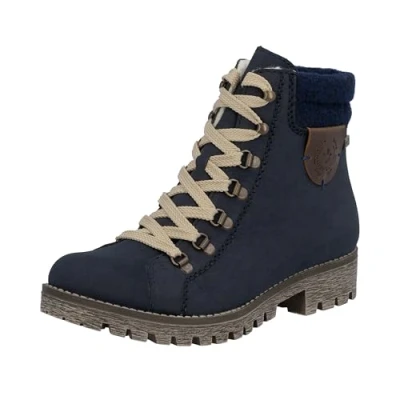 Obrázek Rieker Dámské 785f8 kotníkové boty, Navy Chestnut 14