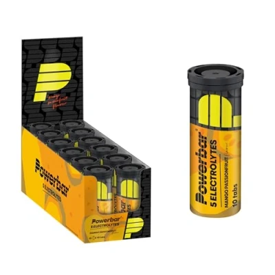 Obrázek Powerbar 5 Electrolytes Mango Passionfruit šumivé tablety s elektrolyty 10 kusů (balení 12 ks)