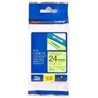 Obrázek Brother Originální P touch popisovací páska 24 mm, černá na signální žluté (kompatibilní mimo jiné s P700, 2430, D600, 9700PC, P750W) TZEC51
