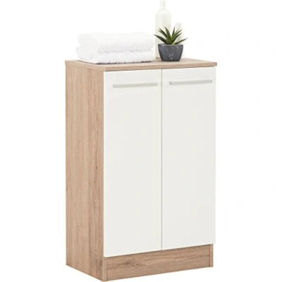 Obrázek Pelipal Koupelnová skříňka Quickset 380 v Sanremo dub Terra na šířku, šířka 50 cm spodní se 2 dvířky a 1 policí