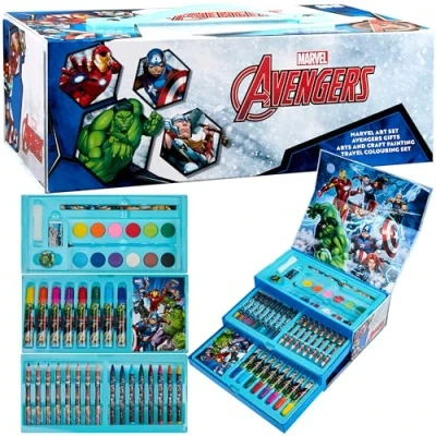 Obrázek Marvel Kufr na malování pro děti Spiderman Avengers sada chlapce a dívky kreativní (vícebarevná Avengers)
