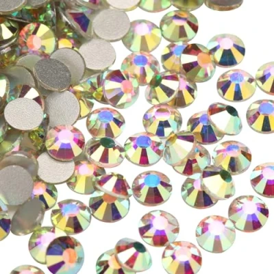 Obrázek Jollin štras da incollare con base piatta, in vetro taglio a diamante, Cristallo AB., SS20 1440pcs