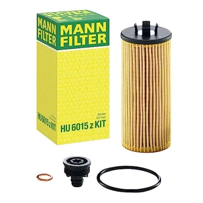 Obrázek MANN FILTER HU 6015 z KIT olejový filtr sada olejových filtrů s těsněním / sadou těsnění pro osobní automobily
