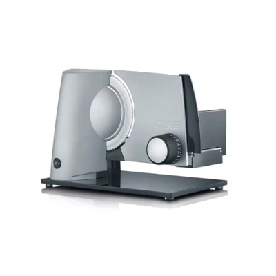 Obrázek GRAEF SLICED KITCHEN SKS S32000, stříbrné celokovové pouzdro se skleněnou deskou