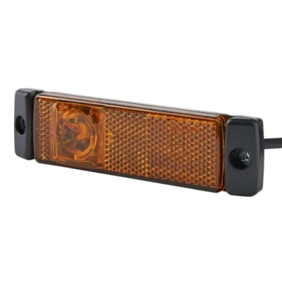 Obrázek HELLA 2PS 008 645 361 Boční obrysové světlo LED 24 V nástavba barva světelného kotouče: žlutá kabel: 2000 mm Konektor: EasyConn 2pólová vlevo/vpravo