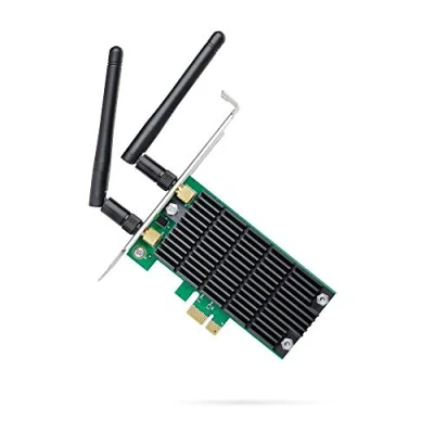 Obrázek TP Link Archer T4E WLAN PCIe síťová karta AC1200 s 2x2 MIMO a Beamforming (867MBit/s na 5 GHz, 300 MBit/s 2,4 2 odnímatelné antény, vhodná pro Windows 10/8.x/7/X)