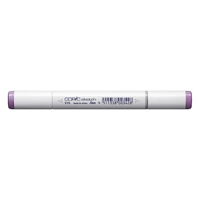 Obrázek COPIC Sketch Marker typ V 15, Mallow, profesionální popisovač štětců, se super bush špičkou a středním hrotem