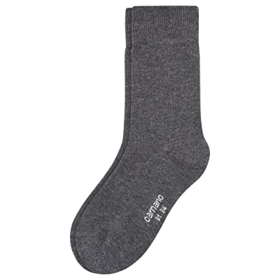 Obrázek Camano Dětské ponožky balení po 3 kusech se zesílenou patou a špičkou, chlapecké dívčí punčochy, Šedá (Anthracite 8).