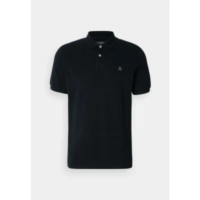 Obrázek Marc O&#039;Polo Short Sleeve Button Placket Slits Embroide Polotričko, Muži, Velikost: Large, Black