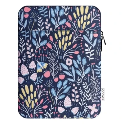 Obrázek TiMOVO 9 11&quot; pouzdro na tablet kompatibilní s iPad Air 2024, Pro 10 2022, 10.2 2021 2019, 5/4 10. 9, 11 2022 2018, Galaxy Tab S9 2023, barevná květina