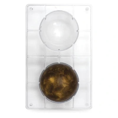 Obrázek DECORA 0050086 PRALINENFORM HALBKUGEL Ø 100 275X15X22 MM