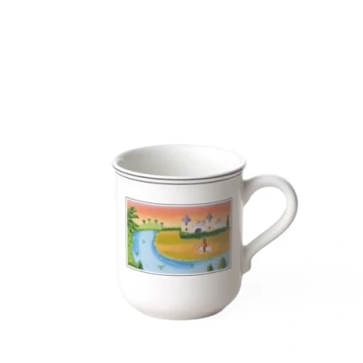 Obrázek Villeroy a Boch Design Naif hrnek na kávu zámek, 300 ml, výška: 9,1 cm, prémiový porcelán, barevný