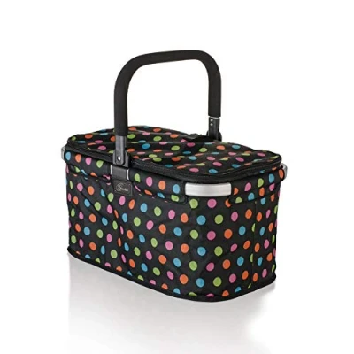Obrázek Genius Nákupní košík Falko tmavě modrá skládací 48 cm x 27 28 hmotnost nošení 25 kg obsah cca 26 l