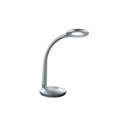 Obrázek Reality Leuchten LED lampa na psací stůl Cobra R52721187, plast titanová barva, vč. 3 W LED, stmívač senzorů