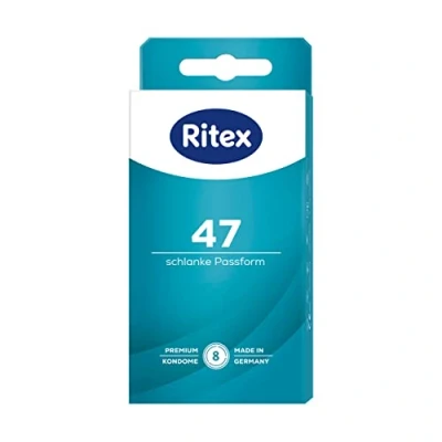Obrázek Ritex 47 kondomů, malý kondom, bezpečný pocit díky pevnějšímu usazení, 8 kusů, Made in Germany