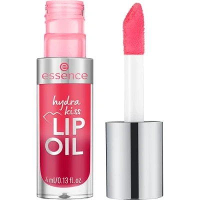 Obrázek essence hydra kiss LIP OIL, lesk na rty, č. 03, červená, hydratační, vyživující, s oleji, lesklý, veganský, bez parabenů, mikroplastů, nanočástice volné, 1 balení (4 ml)