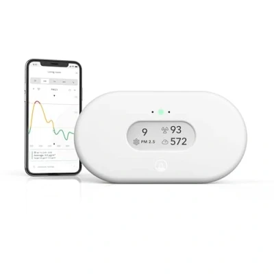 Obrázek Airthings 2960 View Plus inteligentní radon a měřič kvality vzduchu (jemný prach, radon, CO2, VOC, vlhkost vzduchu, teplota)