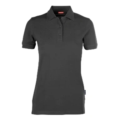 Obrázek HRM dámské Heavy Performance Polo I Premium tričko Basic polokošile lze prát do 60 C kvalitní &amp; udržitelné horní díly Workwear, Tmavě šedá