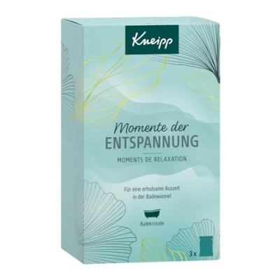 Obrázek Kneipp Dárková sada momentů uvolnění vybrané krystaly do koupele Bestseller (vždy 1 x 60 g): hloubkové uvolnění, Pur &amp; Goodbye Stress malá pozornost ideální suvenýr