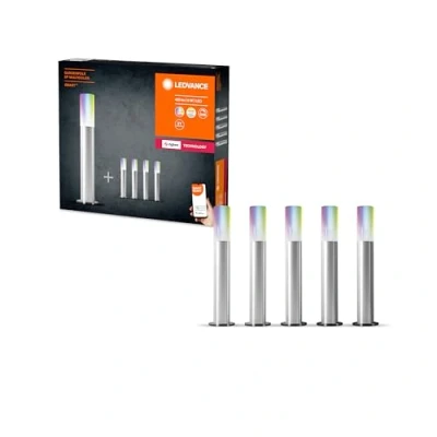 Obrázek LEDVANCE Chytré zahradní světlo s technologií ZigBee, 16 milionů RGB barev, teplá bílá až nastavitelná denní (20006500 K), regulovatelné pomocí Alexa, SMART+ ZB Gardenpole Multicolor